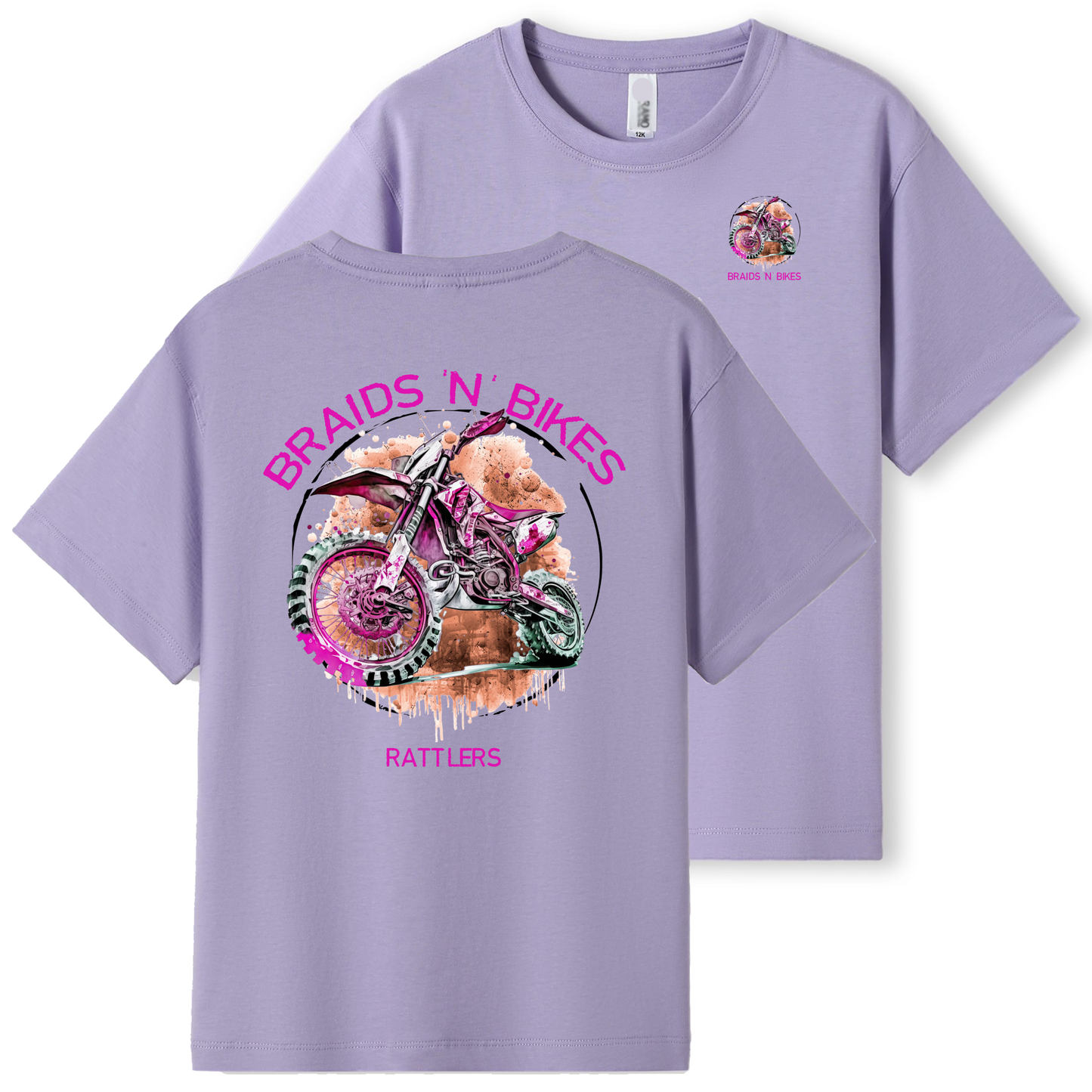 Braids 'N' Bikes Girls Tee
