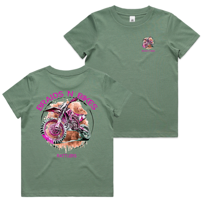 Braids 'N' Bikes Girls Tee