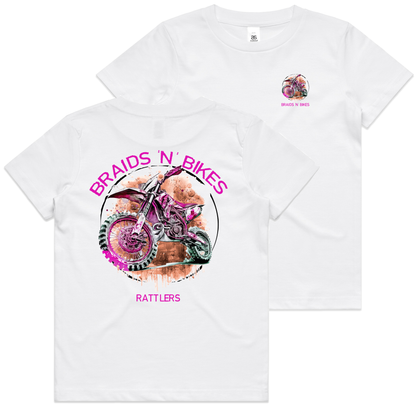 Braids 'N' Bikes Girls Tee