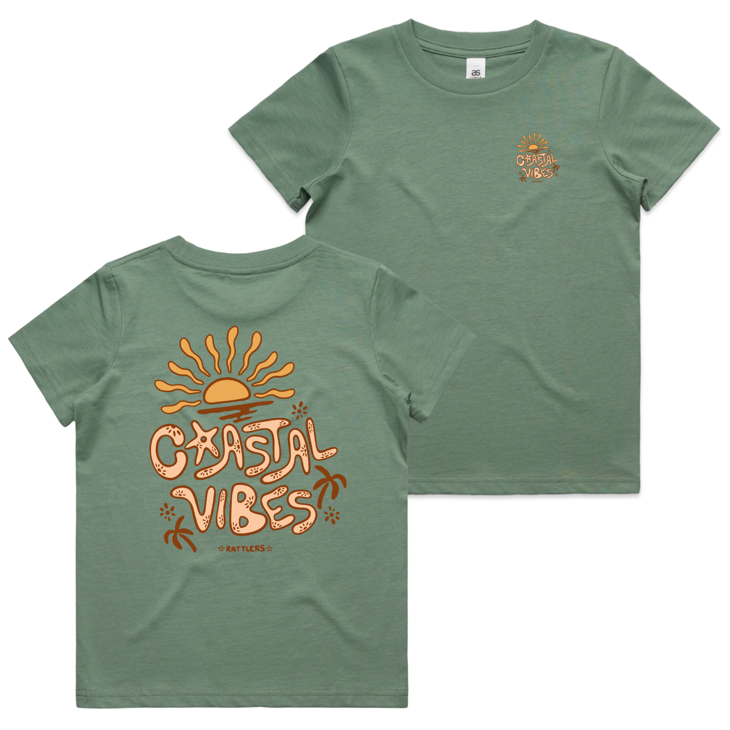 Coastal Vibes Girls Tee