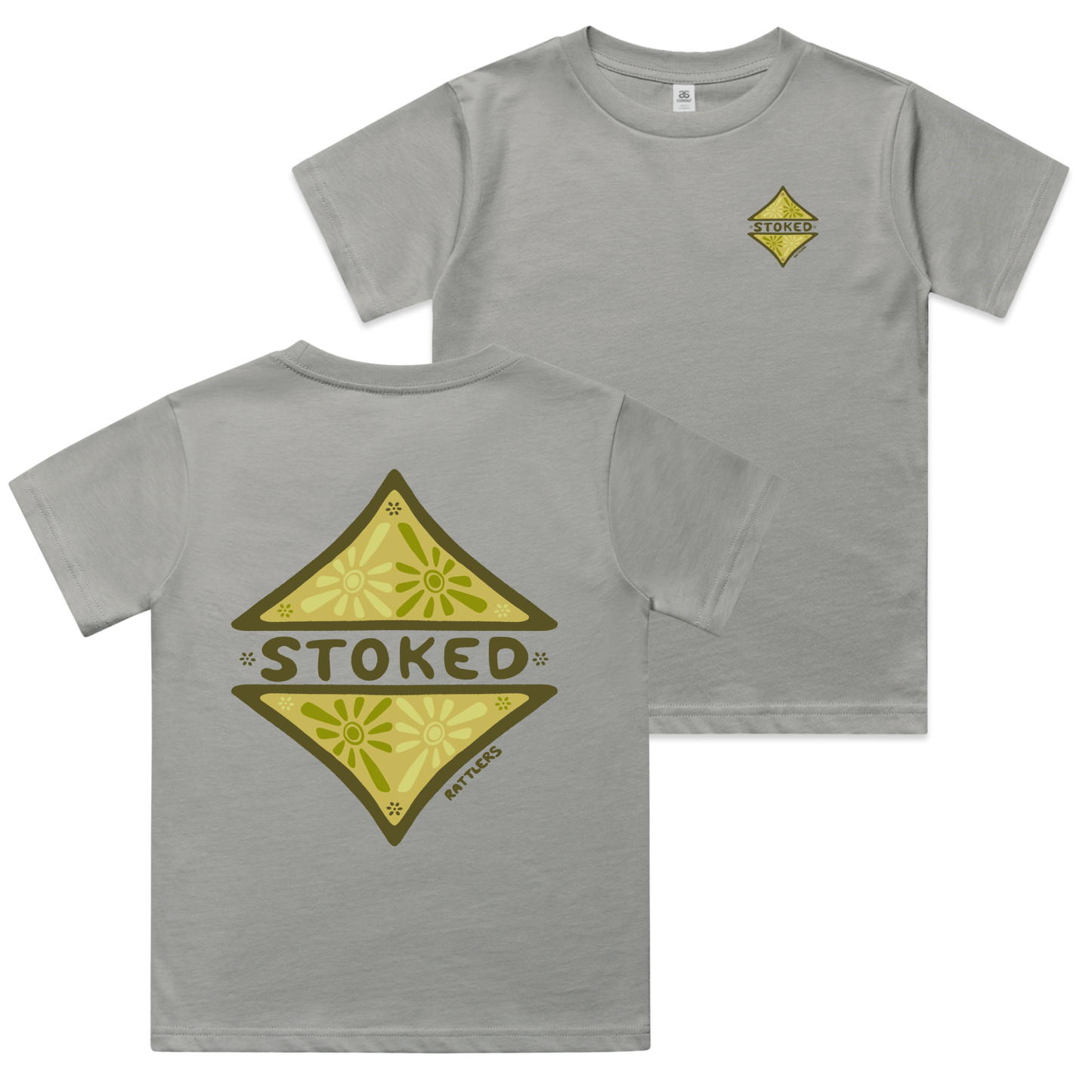 Stoked Green Girls Tee