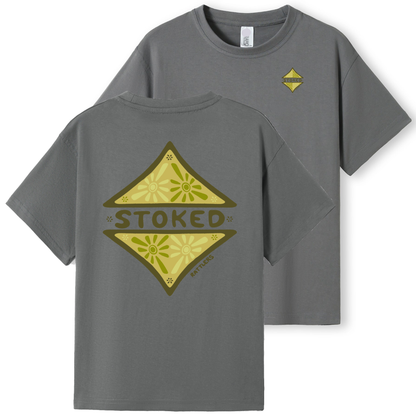 Stoked Green Girls Tee