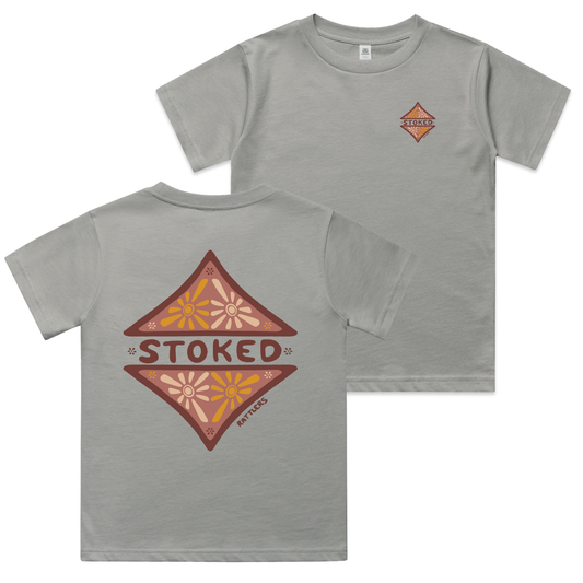 Stoked Pink Girls Tee