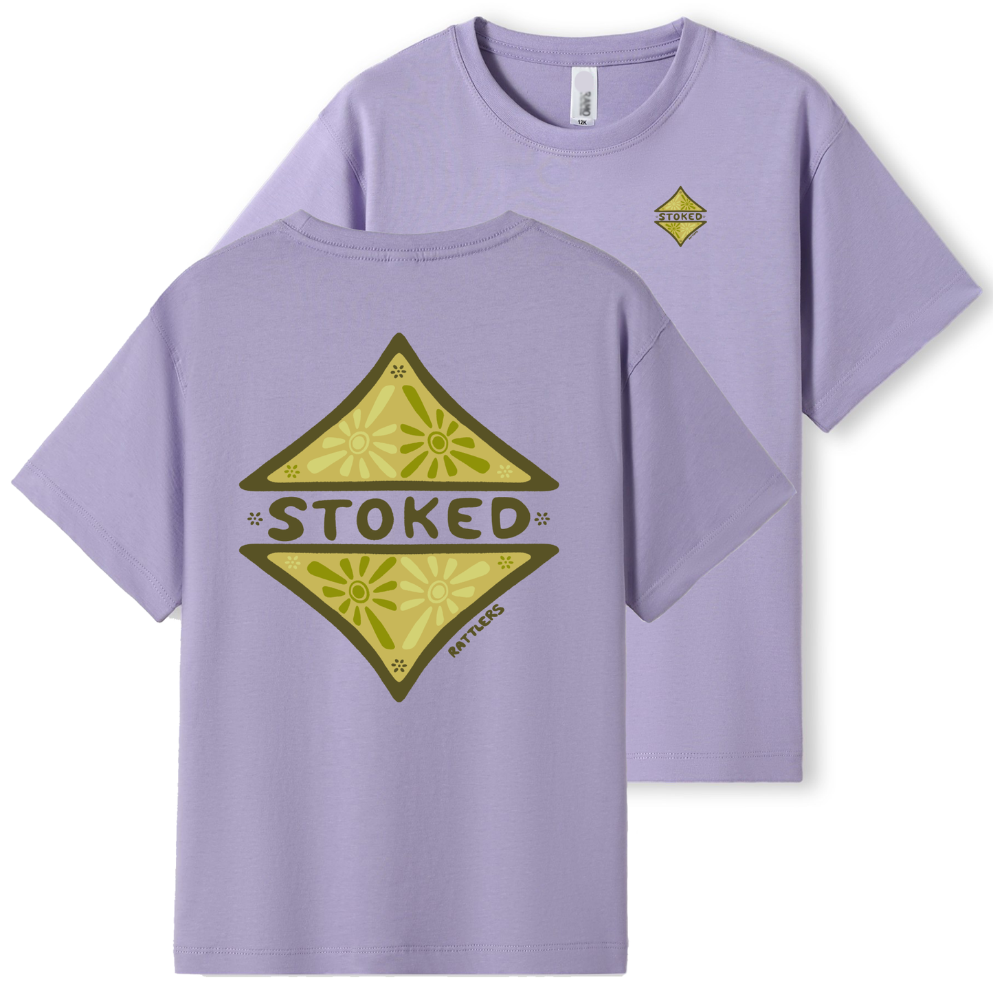 Stoked Green Girls Tee