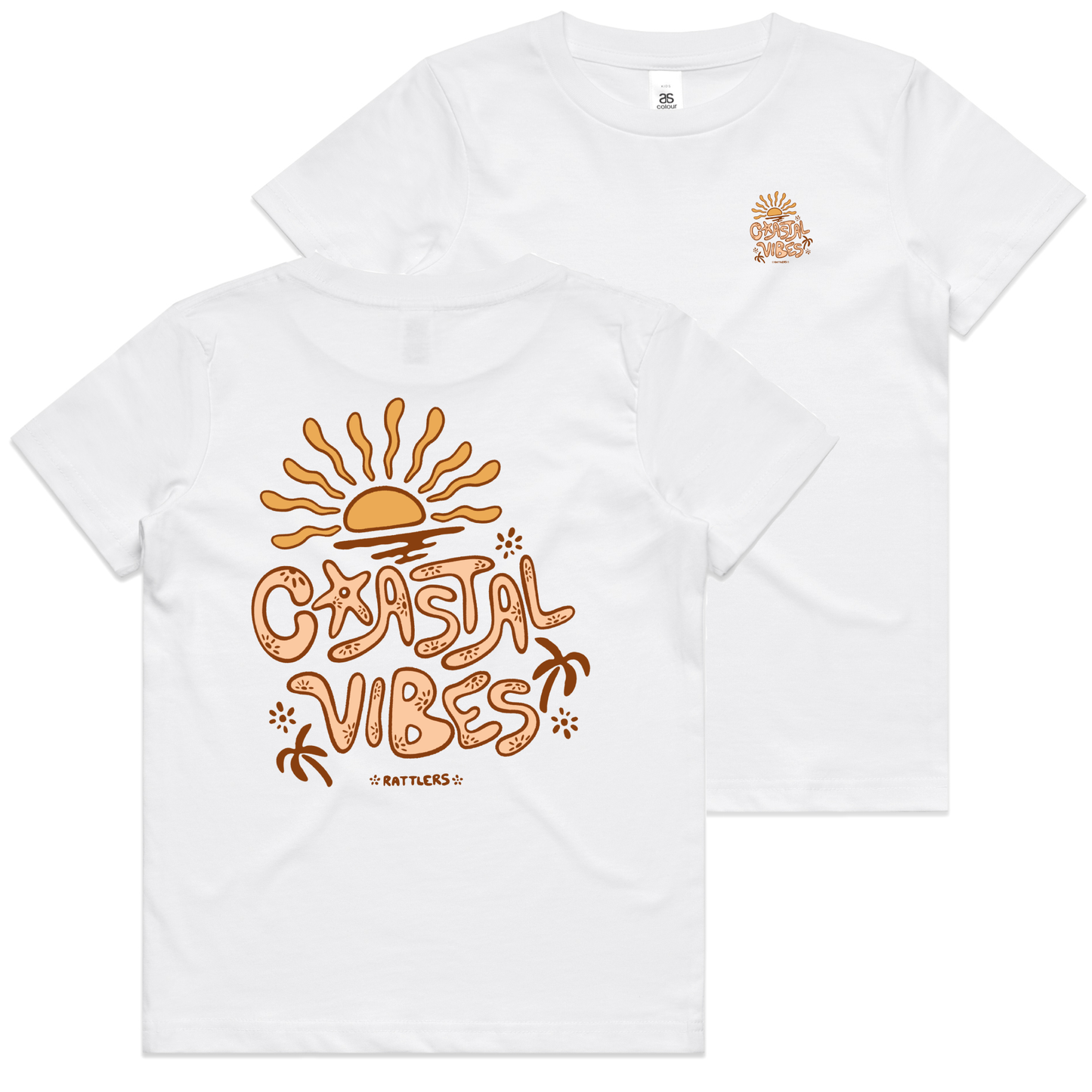 Coastal Vibes Girls Tee